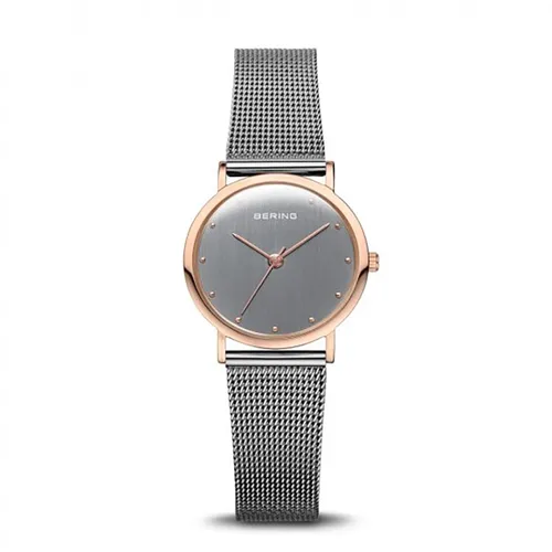 Bering Classic Damenuhr 13426-369 - Elegante Saphir-Zeitmesser - Armbanduhren mit Saphirglas, wasserdicht bis 30m und modernem Milanese-Armband aus Edelstahl, ideal für stilbewusste Damen.