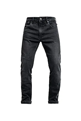 John Doe Pioneer Mono Motorrad Jeanshose W36 L36 - Schwarz - Hochwertige Motorradhose für Herren, robust und stylisch, ideal für Sicherheit und Komfort auf der Straße.