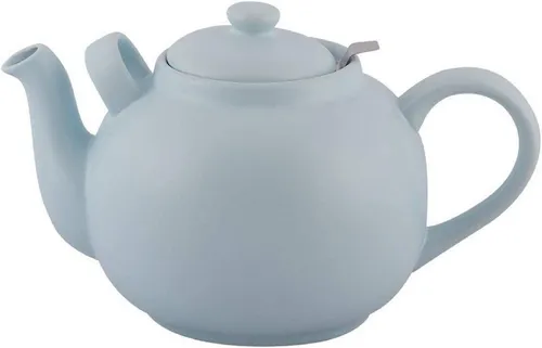 Plint Teekanne 2,5 Liter mit Edelstahl-Sieb - Teekanne aus Steingut mit integriertem Edelstahl-Sieb, ideal für große Teemengen und ein elegantes Design, das jeden Tisch aufwertet.