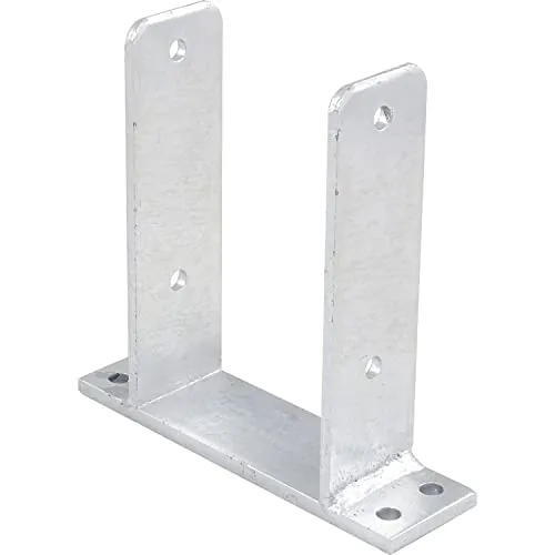 PITZL Pfostenanker für Zaunpfosten Lichte Weite: 121 mm/Typ 11044.0121 feuerverzinkt, Silber