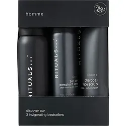 Rituals Homme Geschenkset III. - Kosmetik-Set für Herren, ideal für moderne Männer, die Wert auf Pflege legen. Enthält Duschschaum, Antiperspirant und Reinigungspeeling für eine erfrischende Körperpflege.