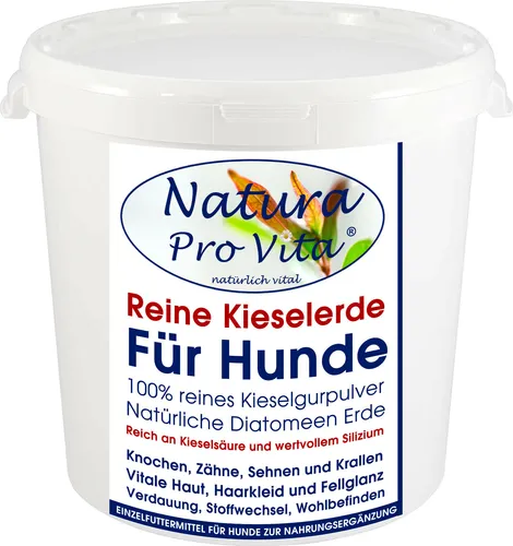 BARF Zusatz, Futterzusatz Hund, Reine Kieselerde, NaturaProVita Siliziumkur 1kg
