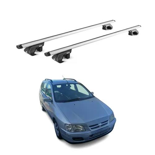 OMAC Aluminium-Dachträger für Mitsubishi Space Star DG0 (1998-2005) - Hochwertige Aluminium-Dachträger mit aerodynamischem Design, leicht und abnehmbar. Ideal für Fahrrad- und Skiträger. TÜV-zertifiziert, wasserdicht und windbeständig für jede Reise.