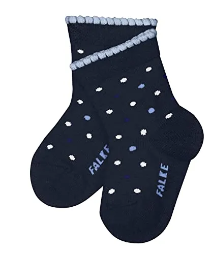FALKE Unisex Baby Socken Little Dot B So Baumwolle gemustert 1 Paar, Blau Royal Blue 6115, 80-92