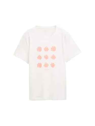 Tom Tailor Damen 1045534 T-Shirt, 10315 - Whisper White, XS EU