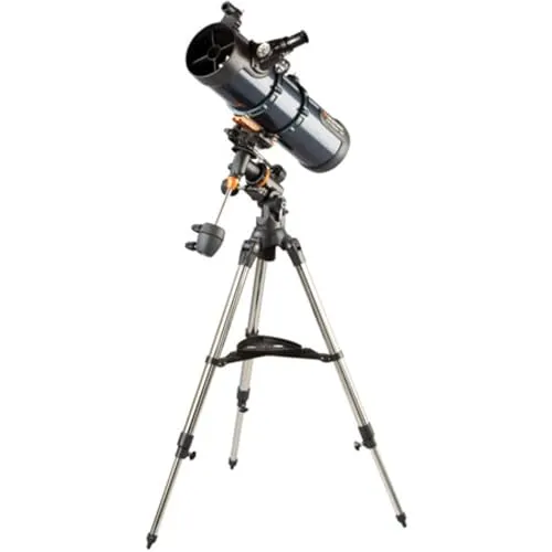 Celestron Astromaster 130 EQ (31045) - Hochwertiges Teleskop für Einsteiger - Teleskope, ideal für Sternbeobachtungen mit 130 mm Öffnung und stabiler Montierung für klare Sicht und einfache Handhabung.