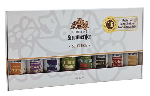  Streitberger Tasting-Set Auswahl der Besten | Spirituosen 8x2cl.Minis 87,19€/L