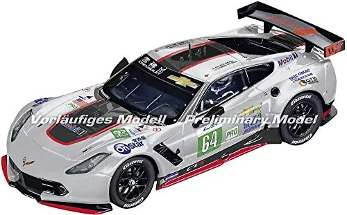 Carrera Digital 132 Chevrolet Corvette C7.R No.64 | Slotcar für Rennbahn | Front- & Rücklicht & Bremslicht | Digital steuerbar | Maßstab 1:32 | Spielzeug für Kinder ab 8 Jahre & Erwachsene