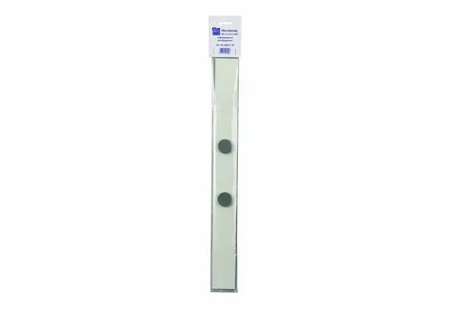 ALCO Konzepthalter Alco Wandleiste Metall lackiert 5x50cm weiß inkl. 2 Magneten