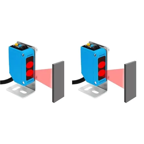 Generchin 2X Photoelektrischer Sensorschalter NO+NC, DC10-30V, Abstand: 80cm/31,52Zoll, AE3Z-D61, Reflektierender Photovoltaiksensor NPN