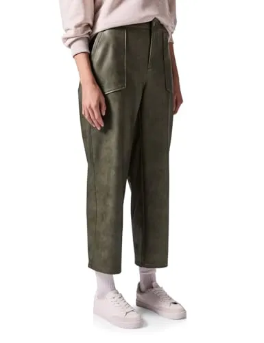 Street One Studio Straight Leg Hose Dull Kale Green 42
