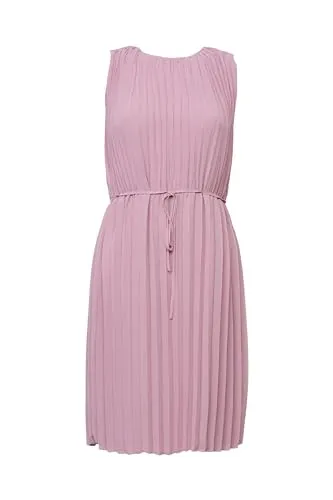 ESPRIT Damen Kleid 044ee1e399 in 550/Mauve, Größe 42 - Freizeitkleid für Damen mit Bindegürtel, perfekter Sitz über dem Knie und aus leichtem, weichem Stoff für hohen Tragekomfort.