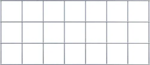 Gitter 10 x 10 cm Maschenweite - Maße: 70 x 30 cm von Gabiona