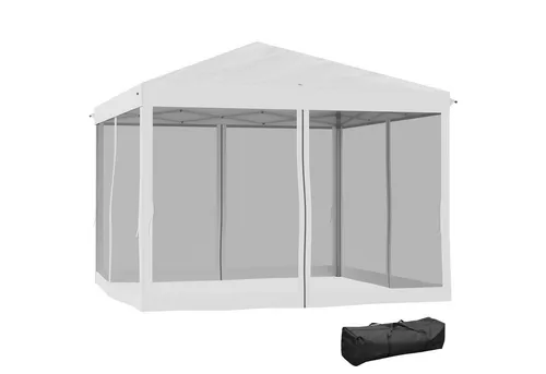 Pavillon 3x3m, wasserabweisend und stabil - Pavillon & Pergolen, ideal für Gartenpartys, wetterfest und einfach auf- und abzubauen.