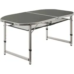 CampFeuer Aluminium Campingtisch für 6 Personen – Faltbar und Höhenverstellbar