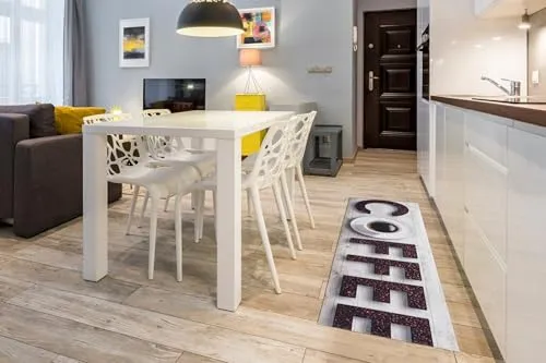 Andiamo Läufer Kitchen, rechteckig, modernes Design - Kurzflor-Läufer aus hochwertigem PVC mit rutschhemmender Rückseite für Sicherheit in der Küche. Pflegeleicht und strapazierfähig – ideal für den hektischen Küchenalltag.