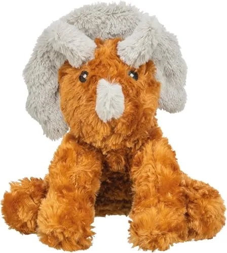 TRIXIE Sitzendes Dinosaurier-Plüschspielzeug für Hunde | Weiches recyceltes Plüschtier zum sanften Spielen und Kuscheln | Umweltfreundliches Spielzeug ohne Quietschen | Bequemes Indoor-Spielzeug für