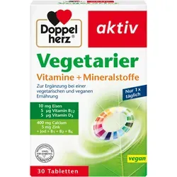 Doppelherz aktiv Vegetarier Vitamine + Mineralstoffe 30 St