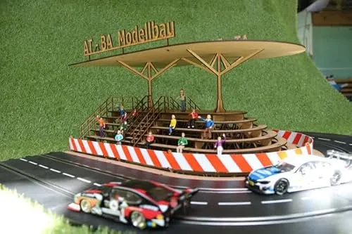 Slotcar-Tribüne Spitzkehre „Das Original“ Holz 220003