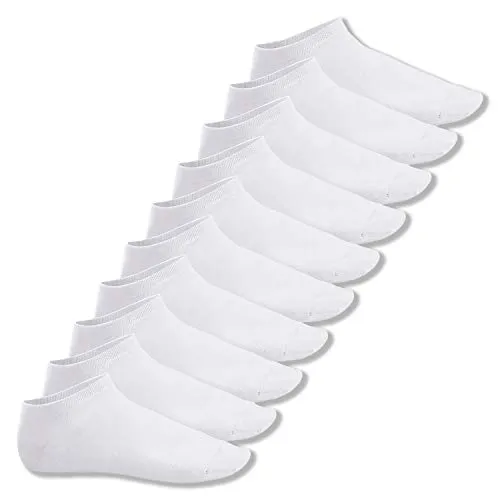 Footstar EVERYDAY! 10 Paar Damen & Herren Sneaker Socken - Weiß 43-46