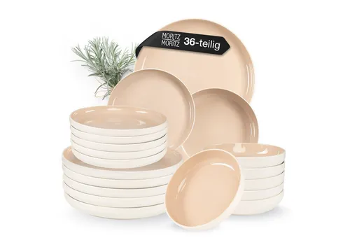 Geschirrsets Beige von Moritz & Moritz