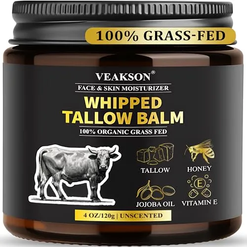 Whipped Beef Tallow Creme – Feuchtigkeitspflege aus 100% grasgefüttertem Rindertalg