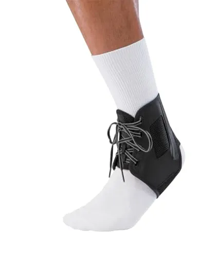 Mueller ATF3 Ankle Brace Gr. XS - Medizinisches Verbrauchsmaterial für Knöchel, schützt vor Inversionsverstauchungen und bietet Druckentlastung über den Knöchelspitzen. Ideal für Sportler und für beide Füße tragbar.