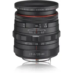 Pentax 23000 HD DA F2.8-4ED DC WR Limited K-Mount Objektiv (20-40 mm) schwarz - Objektive für kreative Fotografie, staub- und wetterfest, mit HD-Vergütung für brillante Bilder und integriertem DC AF-Motor.