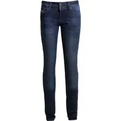 John Doe Betty XTM Motorrad Jeans Damen Stretch mit Protektoren Dark Blue 32/30 - Motorradhosen mit XTM Fiber, bieten optimalen Schutz und Tragekomfort, wasserabweisend und atmungsaktiv für jede Tour.