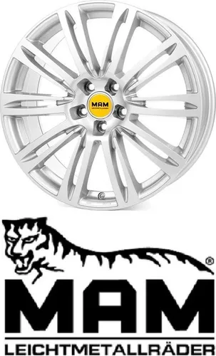 Zoll MAM A4 5x112 ET35 Alufelgen BLACK PAINTED 17