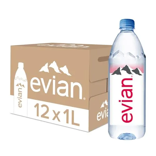 evian Flaches Wasser, 12 x 1 l von evian