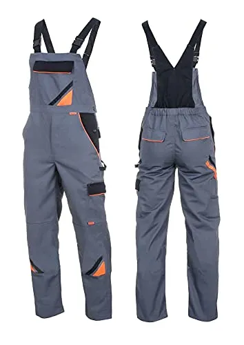 ART.MAS Latzhose Arbeitshose Professional - Robuste Arbeitshose mit hoher Beständigkeit und Tragekomfort, ausgestattet mit 6 praktischen Taschen und einem Gummizug für optimalen Sitz – ideal für Profis.