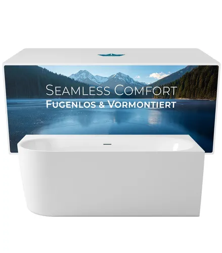 Calmwaters Badewanne Seamless Comfort 160 x 75 cm von Calmwaters