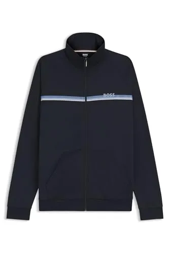 BOSS Authentic Jacket Z 10269562 05 - Stilvolle Regular Fit Troyer-Jacke mit praktischer Kängurutasche, ideal für lässige Outfits und den täglichen Gebrauch.