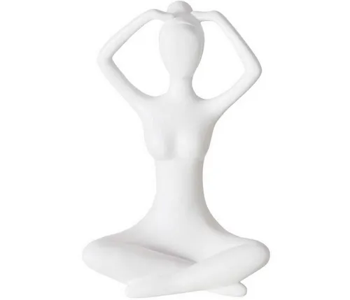 BOLTZE GRUPPE GmbH Dekofigur Yoga-Figur YOGA, H. 29 cm - Elegante Yoga-Figur (H. 29 cm) aus hochwertigem Polyresin, ideal für kreative Raumgestaltung. Verleiht Ihrem Zuhause eine inspirierende Atmosphäre und ist perfekt für Wohnzimmer, Schlafzimmer oder Büros.