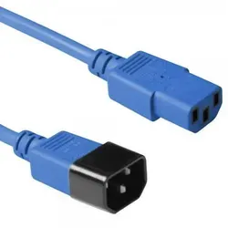 Microconnect PE1413B3 cable de transmission Blue 3 m C13 coupler C14 coupler - Blau
