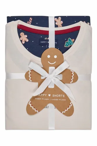 HAPPY SHORTS Schlafanzug Damen Pyjama Set Weihnachtsedition