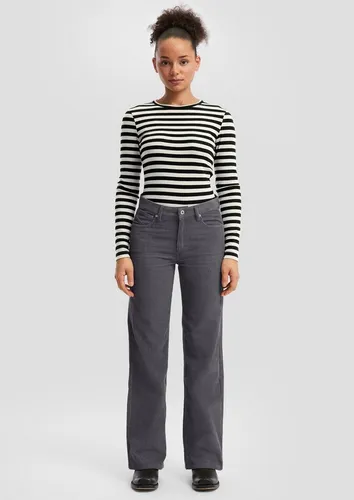 QS Stoffhose Cordhose mit weitem Bein
