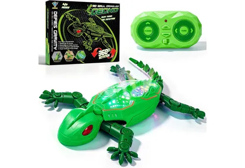 Esun RC-Tier Gecko Wandflitzer mit Fernbedienung und LED