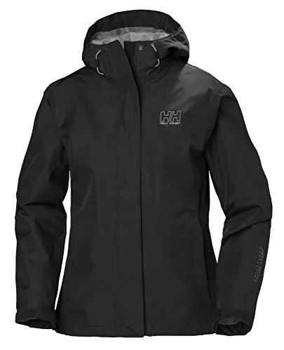Helly Hansen Damen Seven J Regenjacke, Schwarz, M von Helly Hansen