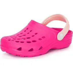 Ladeheid Kinder Mädchen Jungen Eva Clogs Gartenclogs Gartenschuhe LA-CA-06 (Fuchsie/Puderrosa, 30/31 EU). - Rosa - 30-31