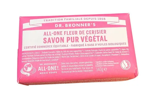 Savon Solide fleurs de cerisier - DR BRONNER'S in weiß von Dr. Bonner's