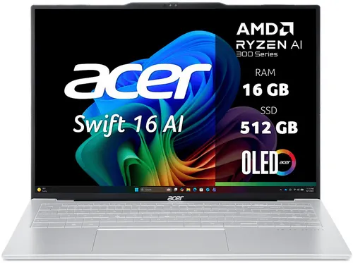 ACER Swift Air 16 OLED (SFA16-61M-R7VK) mit Tastaturbeleuchtung