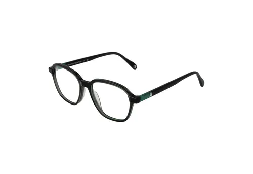 Benetton Brillenfassung BEO109 062 50 Herren Schwarz - Brillenfassung für Herren in stilvollem Schwarz, ideal für modische Akzente. Hochwertiger Kunststoffrahmen im Quadrat-Stil mit einer Breite von 130 mm.