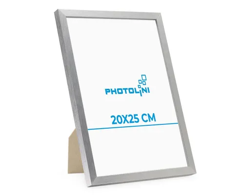 PHOTOLINI Bilderrahmen 20x25 cm Poster-Rahmen, zum Aufhängen & Aufstellen, (1 Rahmen), MDF Holz, bruchsicheres Acrylglas, für Fotos & Poster