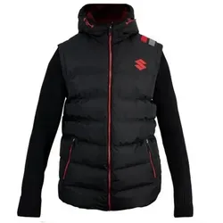 SUZUKI Steppweste Suzuki Thermo Weste BODYWARMER mit Strickarmen Steppweste abnehmbare Ärmel xxl