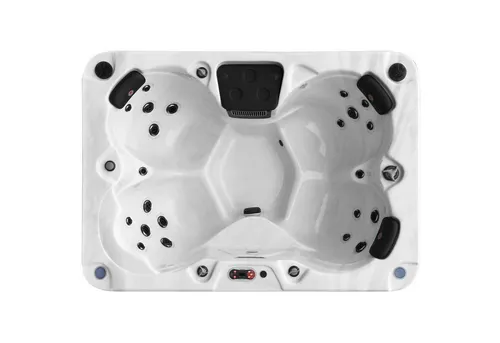 Canadian Spa GmbH Whirlpool Calgary UV für 4 Personen, Plug & Play - Whirlpool für 4 Personen mit 24 Massagedüsen, LED-Beleuchtung und Ozonreinigung. Ideal für Entspannung und sofortige Nutzung dank Plug & Play-Funktion.