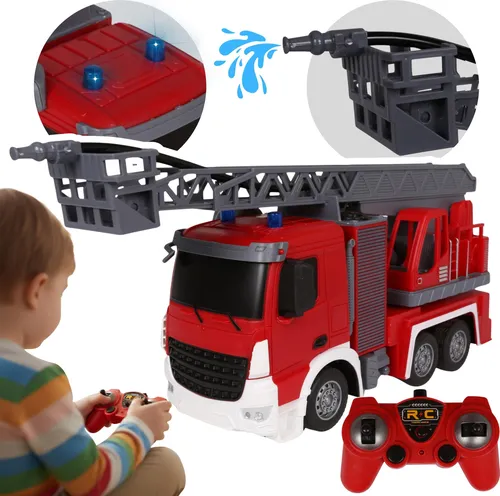 Ferngesteuerte FEUERWEHR 1:24 mit LED-Licht