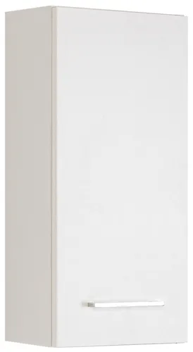 Held Möbel Hängeschrank Paris 30 cm - Modernes Design in Weiß - Badezimmerschränke mit elegantem Wotaneiche-Deckel, ideal für platzsparende Aufbewahrung und stilvolle Akzente im Badezimmer.