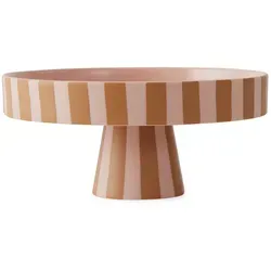 OYOY Toppu Tablett, Ø 20 x H 9 cm, rosa / karamell in braun von OYOY